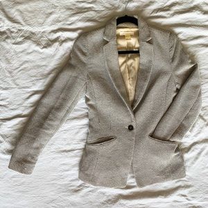 H&M grey check blazer.  Fully Lined.  Slim Fit.